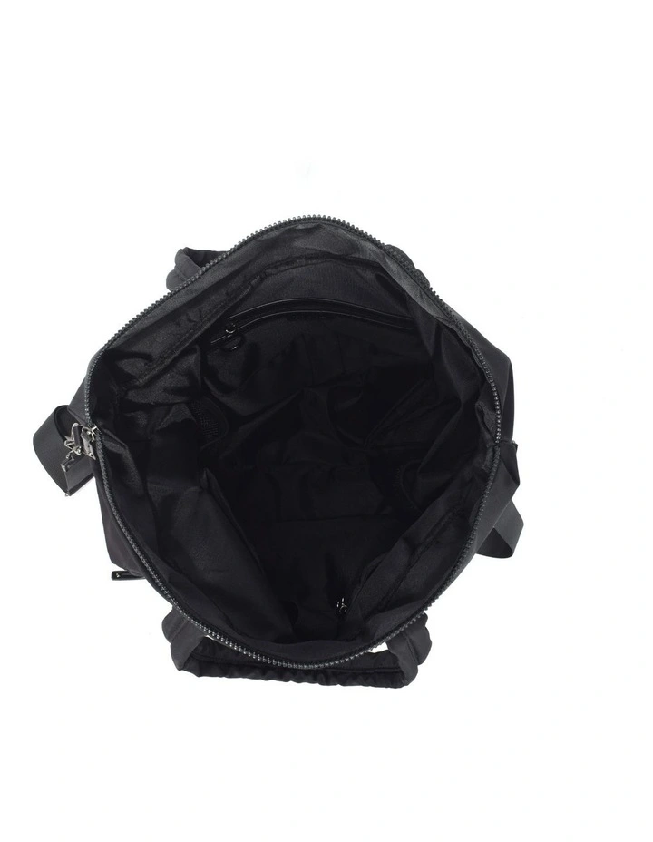 Metro Large Travel Tote Bag - Black Nylon image 2