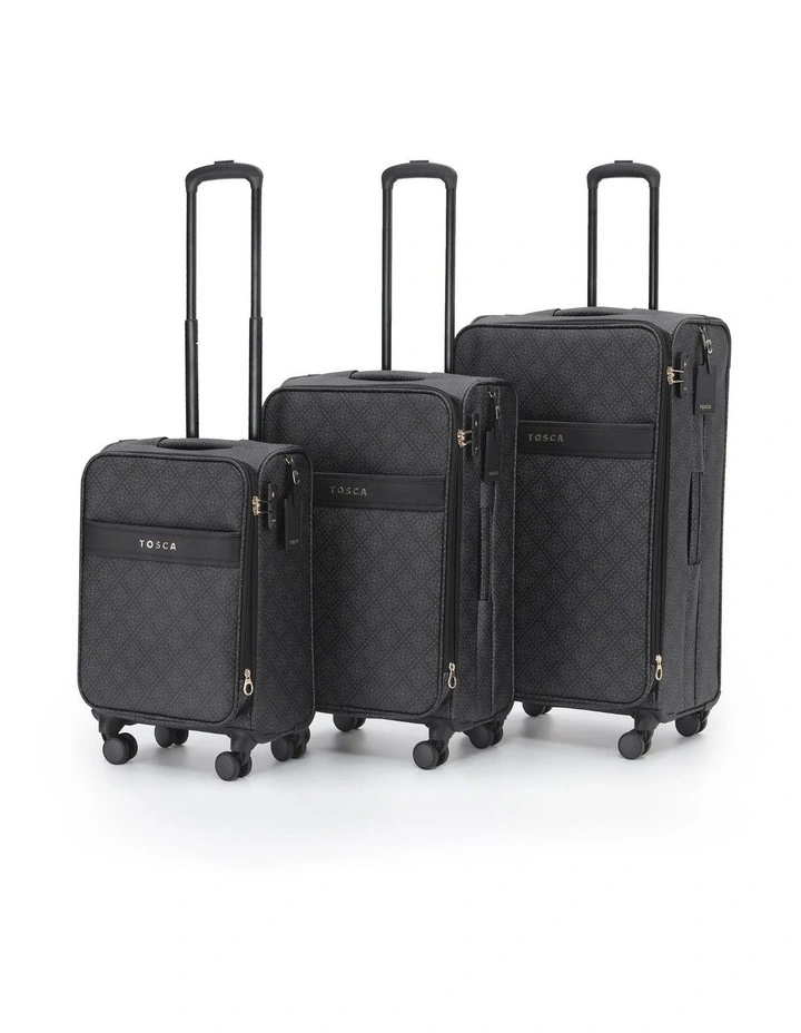 Willow PU Suitcase 3 Piece Set in Caviar image 1