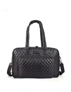 Metro Large Travel Split Tote Bag - Black