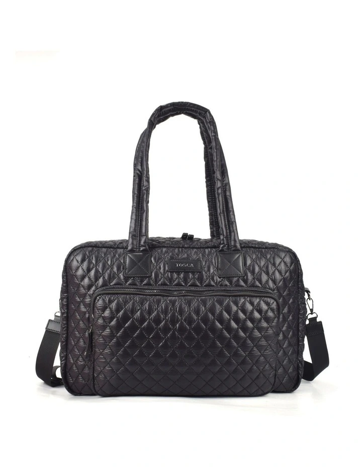 Metro Large Travel Split Tote Bag - Black image 1