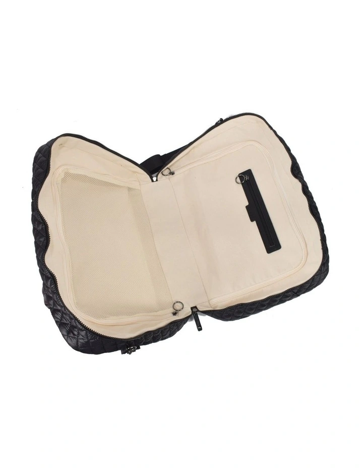 Metro Large Travel Split Tote Bag - Black image 2