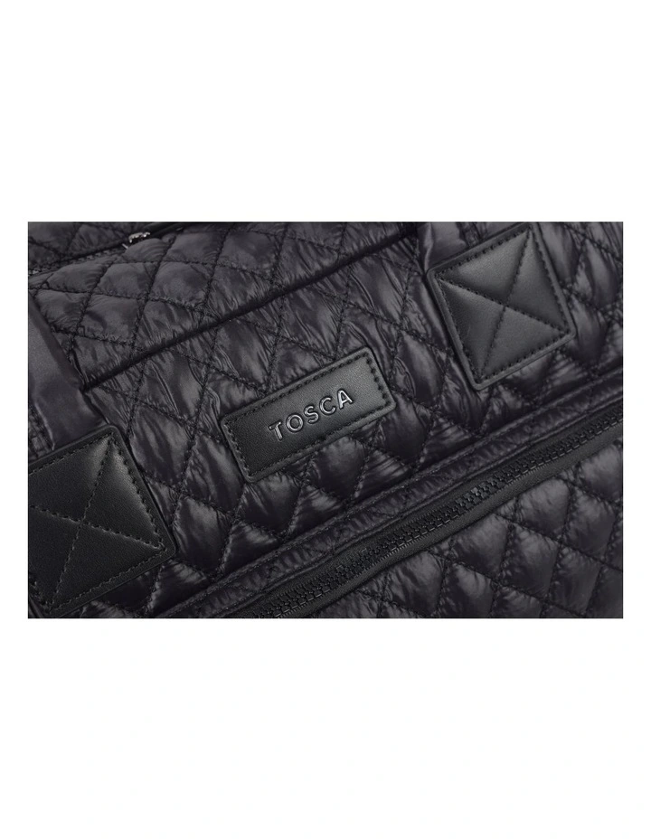 Metro Large Travel Split Tote Bag - Black image 5
