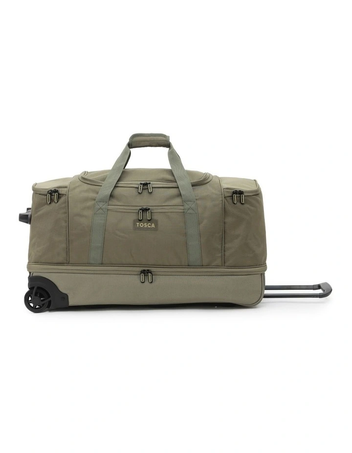 Medium 70cm Split Compartment Wheel Bag - Khaki image 1