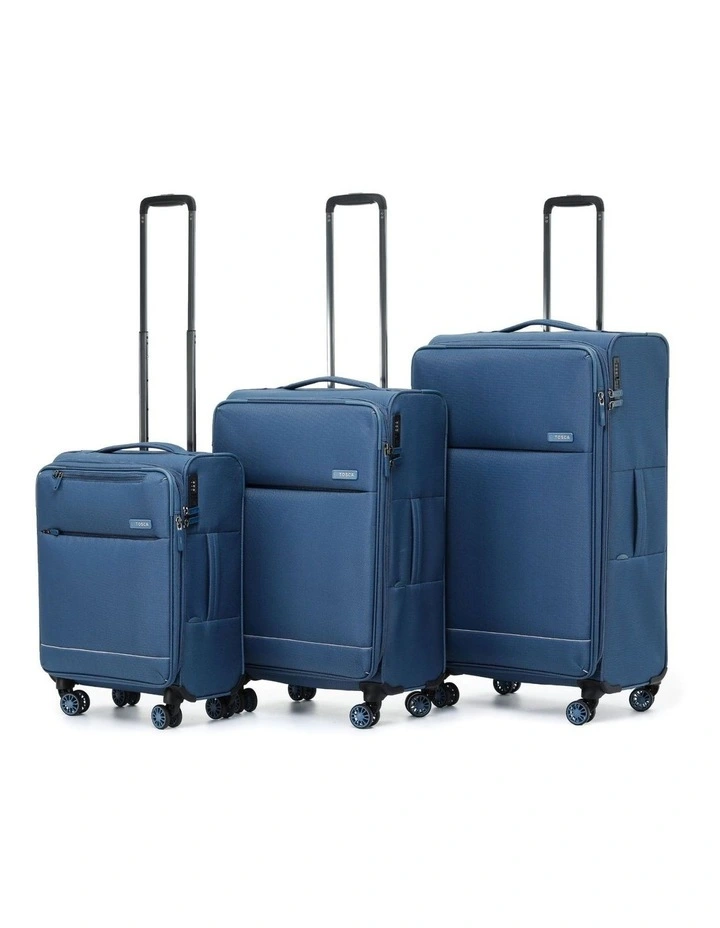 So Lite Soft Suitcase 3 Piece Set in Blue image 1