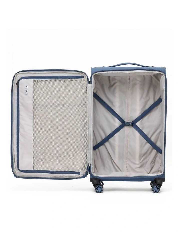 So Lite Soft Suitcase 3 Piece Set in Blue image 2