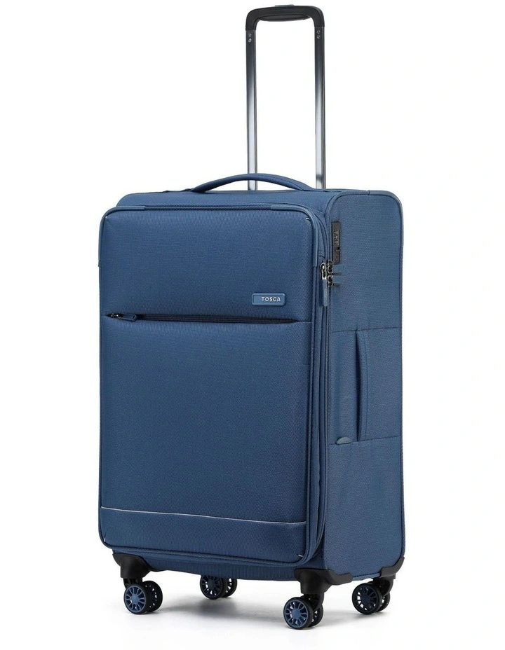 So Lite Soft Suitcase 3 Piece Set in Blue image 4