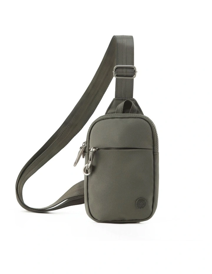 Anti Theft Small Slinger Bag - Khaki image 1