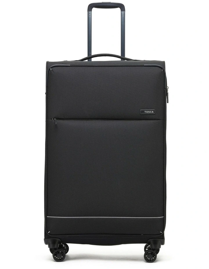So Lite 79cm Large Soft Suitcase in Black image 3