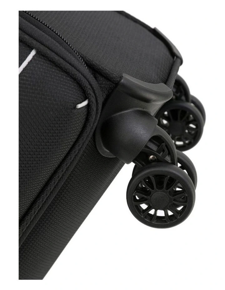 So Lite 79cm Large Soft Suitcase in Black image 5