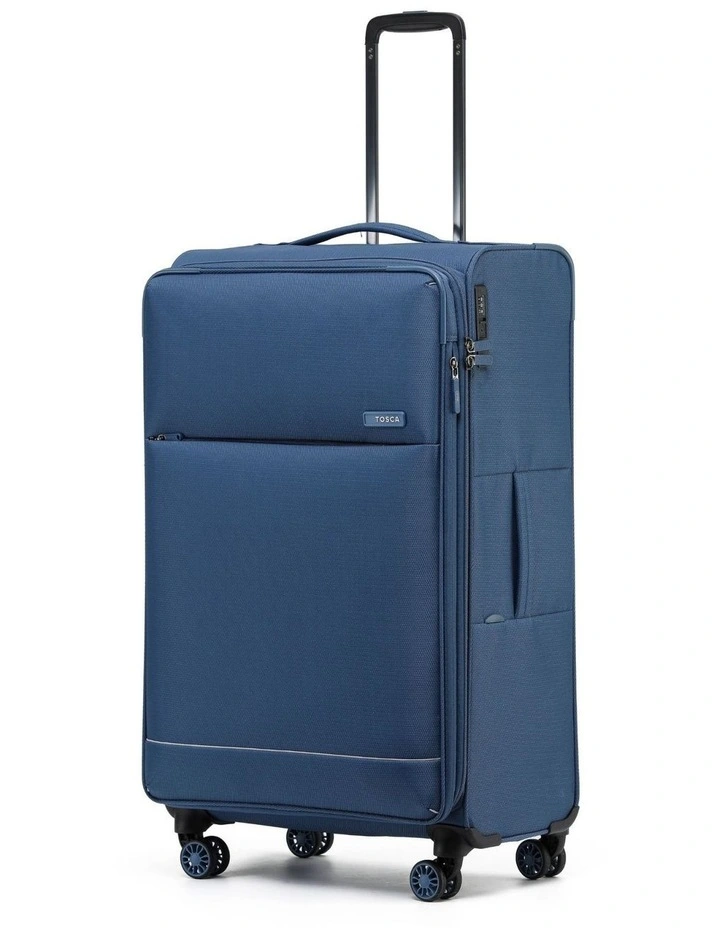 So Lite 79cm Large Soft Suitcase in Blue image 1