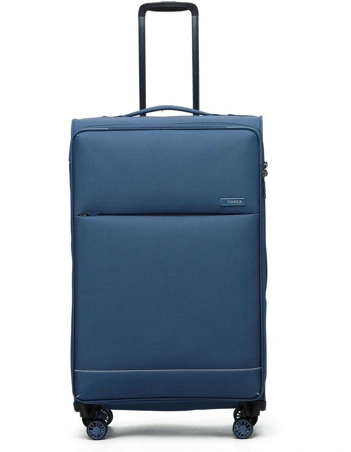 So Lite 79cm Large Soft Suitcase in Blue image 3