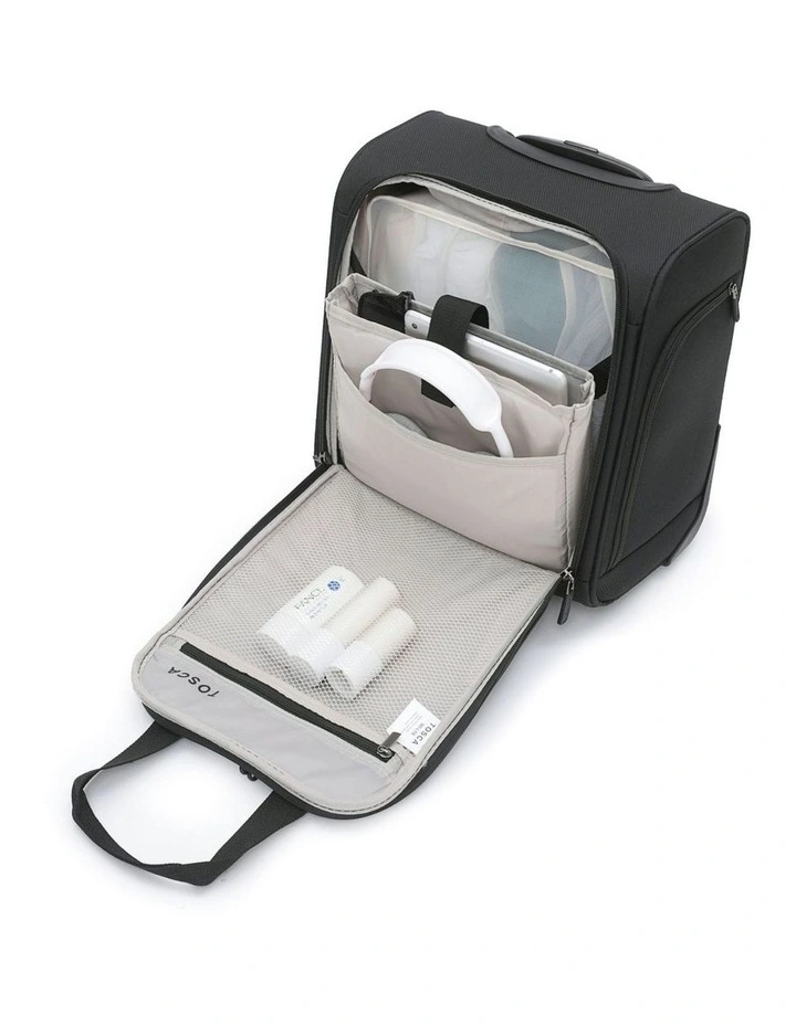 So Lite 38cm Small Under Seat Soft Carry On in Black image 2