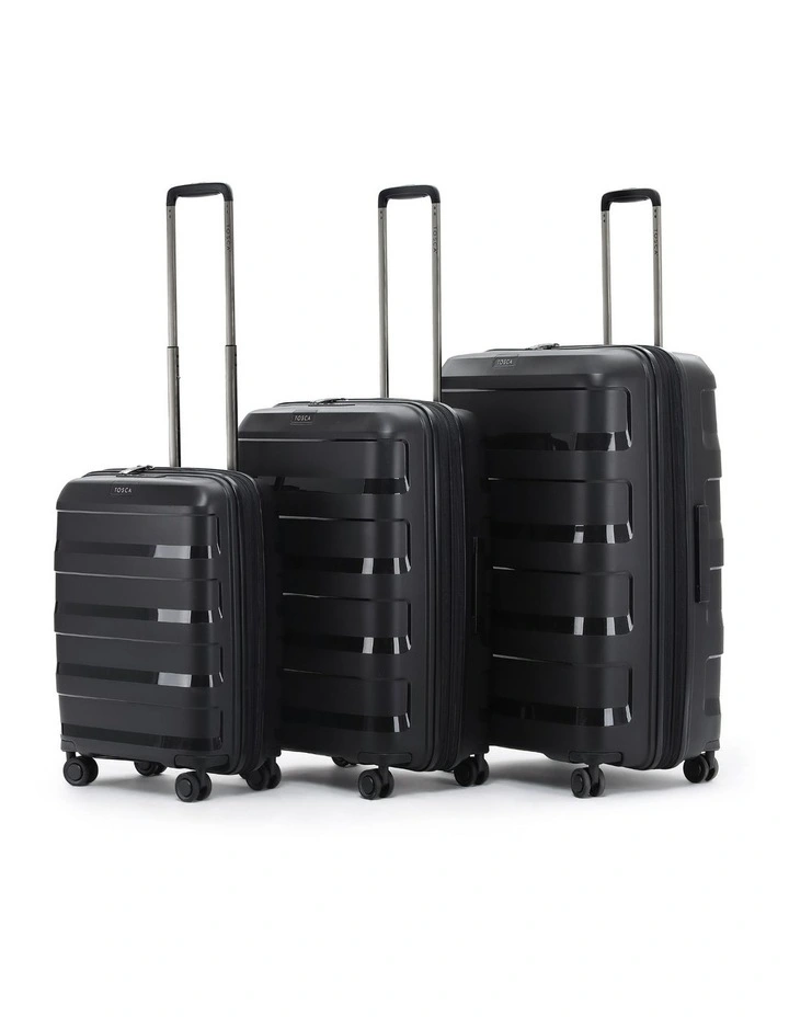 Comet Hard Suitcase 3 Piece Set - Black image 2