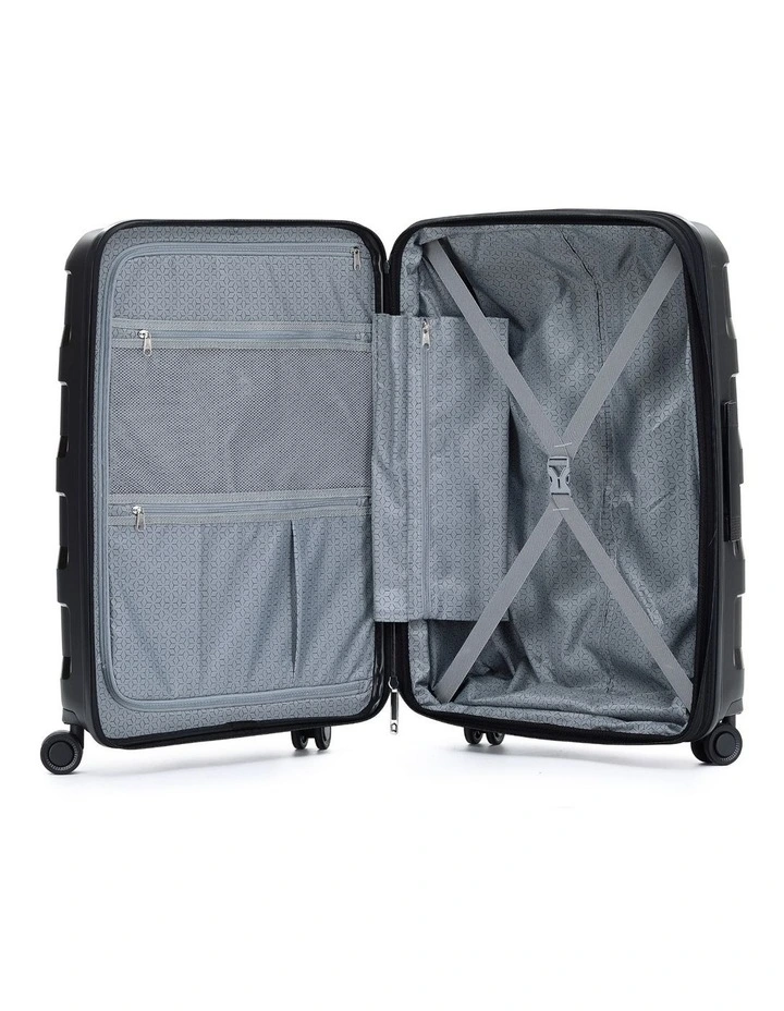 Comet Hard Suitcase 3 Piece Set - Black image 3