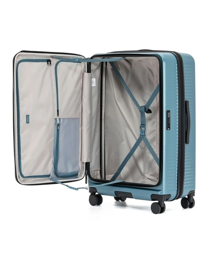 Zen Front Opening Hard Suitcase 3 Piece Set in Slate image 2