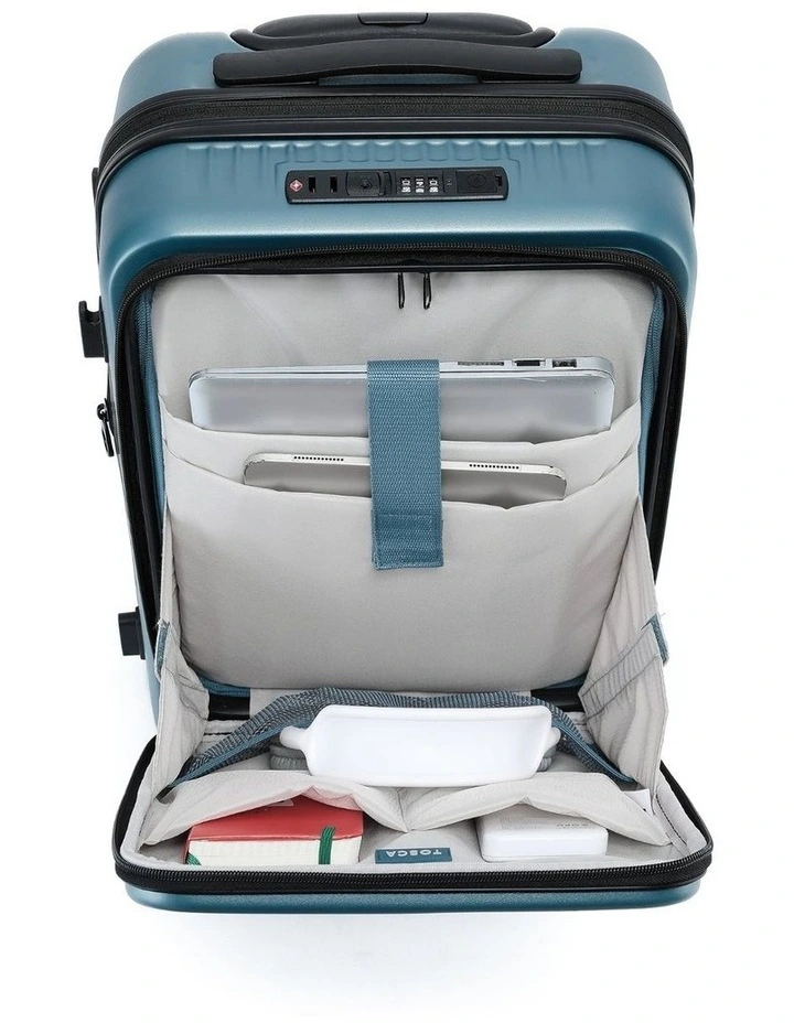 Zen Front Opening Hard Suitcase 3 Piece Set in Slate image 5