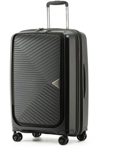 Space-X 66cm Medium Dual Opening Hard Suitcase - Black