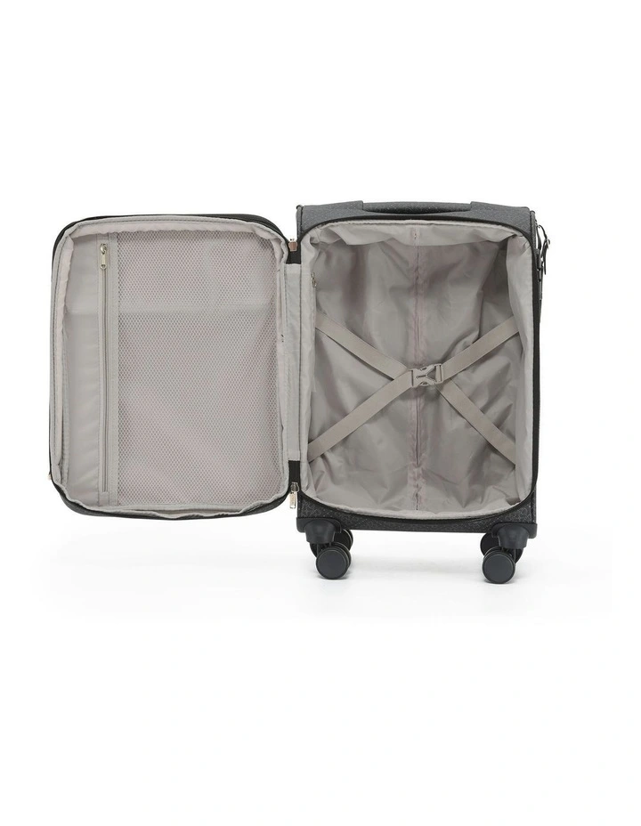 Willow 55cm Small PU Case Carry On in Caviar image 2