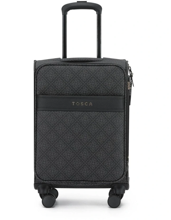 Willow 55cm Small PU Case Carry On in Caviar image 3