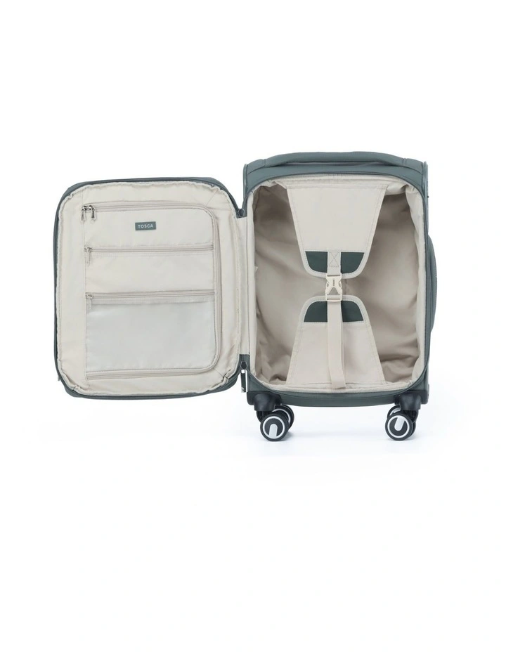 Grange 55cm Small Soft Carry On in Cypress Green image 2