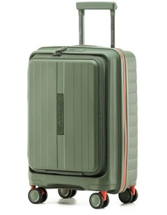 Cruiser 53cm Small Front Opening Hard Suitcase Carry On - Khaki