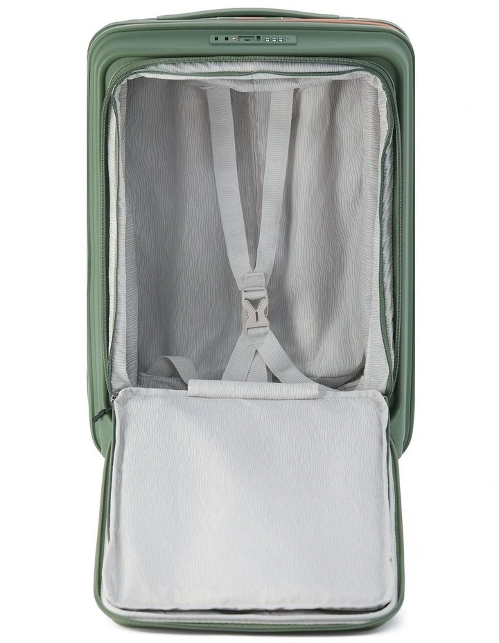 Cruiser 53cm Small Front Opening Hard Suitcase Carry On - Khaki image 3