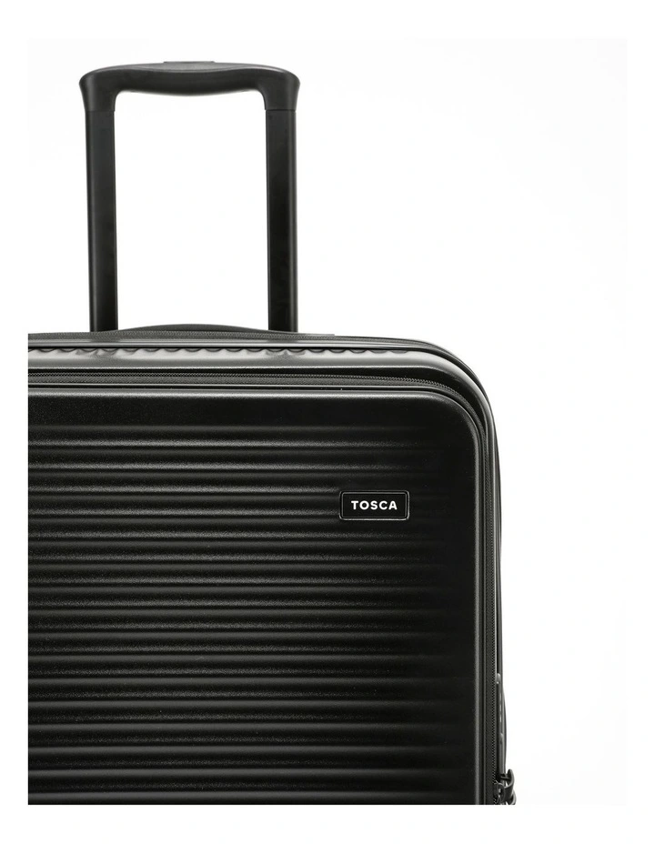 Zen Front Opening Hard Suitcase 3 Piece Set in Black image 6