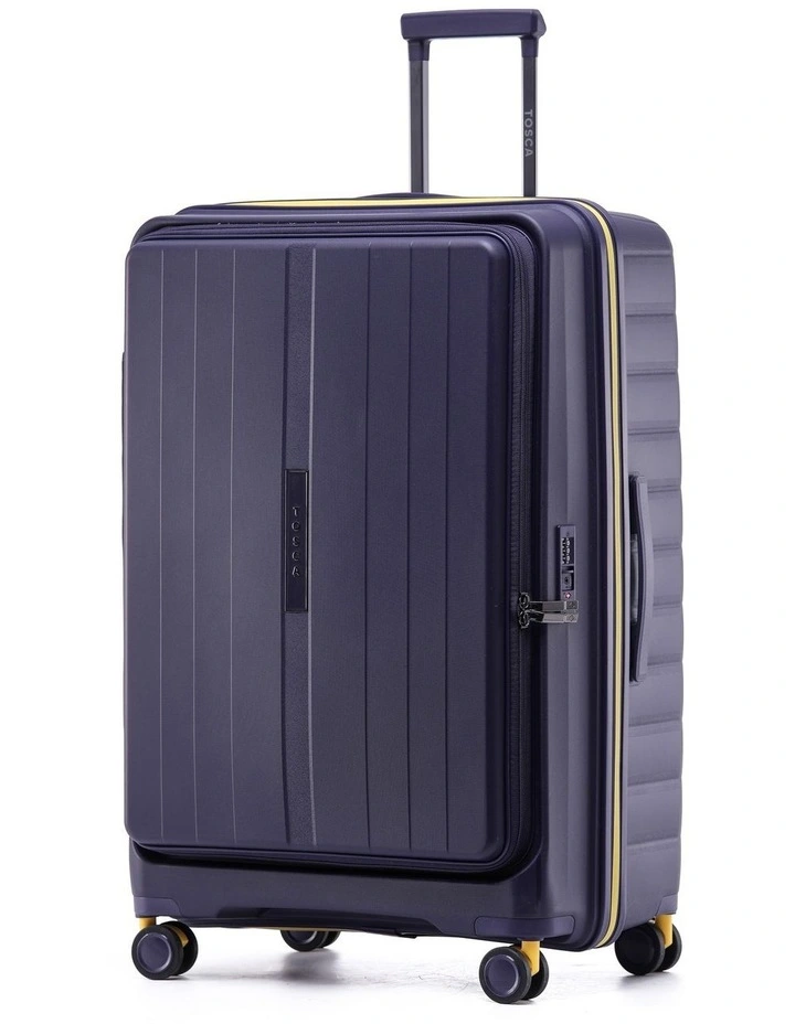 Cruiser 77cm Large Front Opening Hard Suitcase - Purple image 1