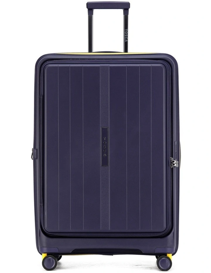 Cruiser 77cm Large Front Opening Hard Suitcase - Purple image 3