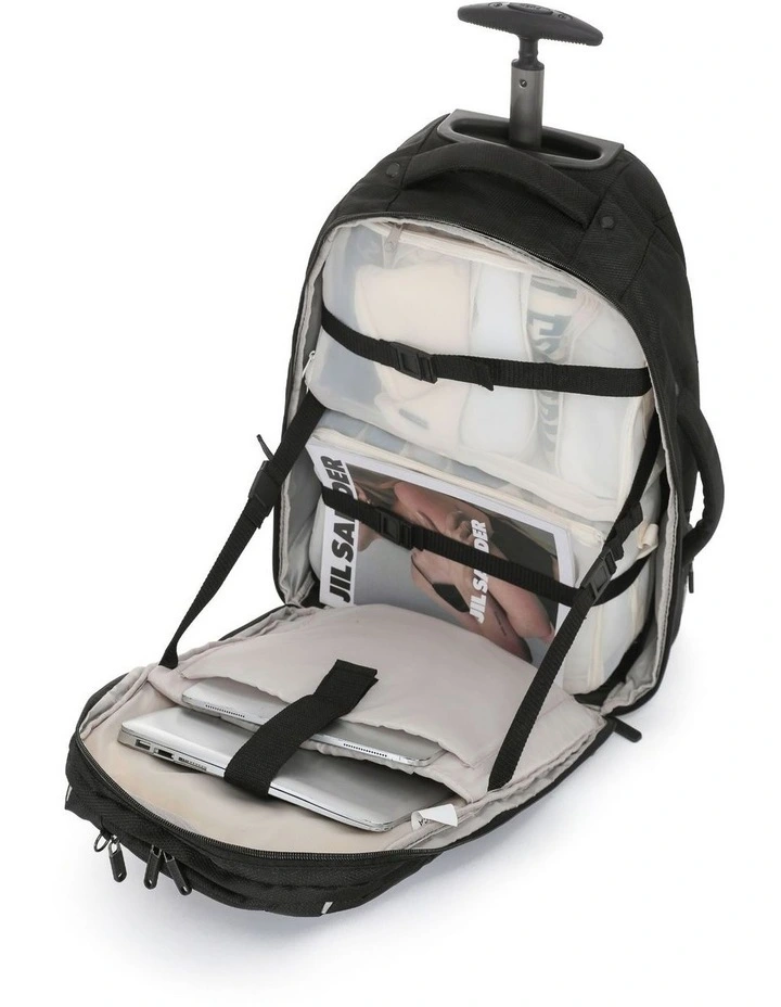 So Lite Trolley Backpack in Black image 2