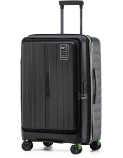 Cruiser 67cm Medium Front Opening Hard Suitcase - Black