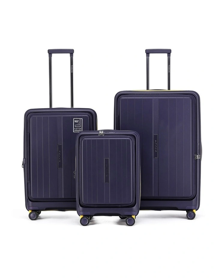 Cruiser 67cm Medium Front Opening Hard Suitcase - Black image 5