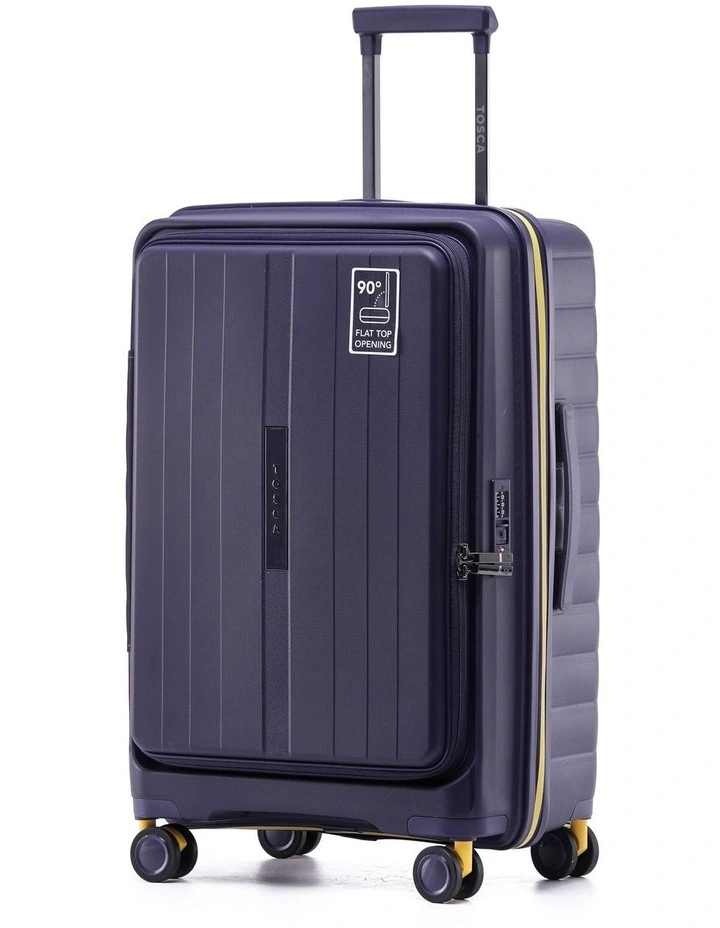 Cruiser 67cm Medium Front Opening Hard Suitcase - Purple image 1