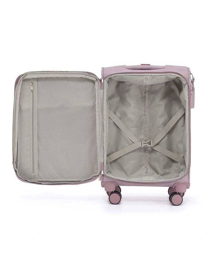 Willow 55cm Small PU Case Carry On in Misty Rose image 2