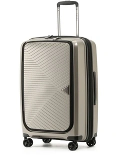 Space-X 66cm Medium Dual Opening Hard Suitcase - Champagne