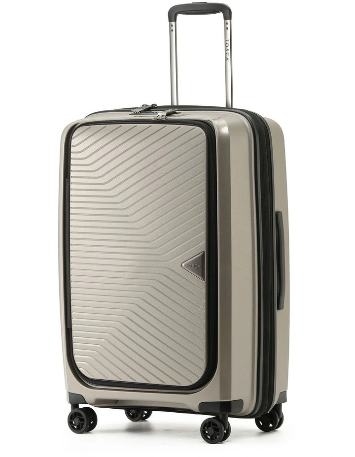 Space-X 66cm Medium Dual Opening Hard Suitcase - Champagne image 1