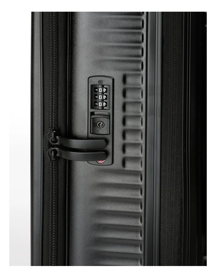 Zen 77cm Large Front Opening Hard Suitcase in Black image 6