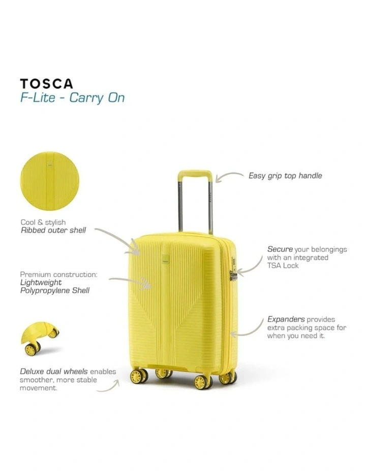 F-Lite 54cm Small Hard Carry On - Yellow image 4