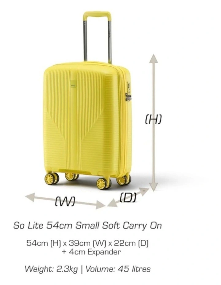 F-Lite 54cm Small Hard Carry On - Yellow image 5
