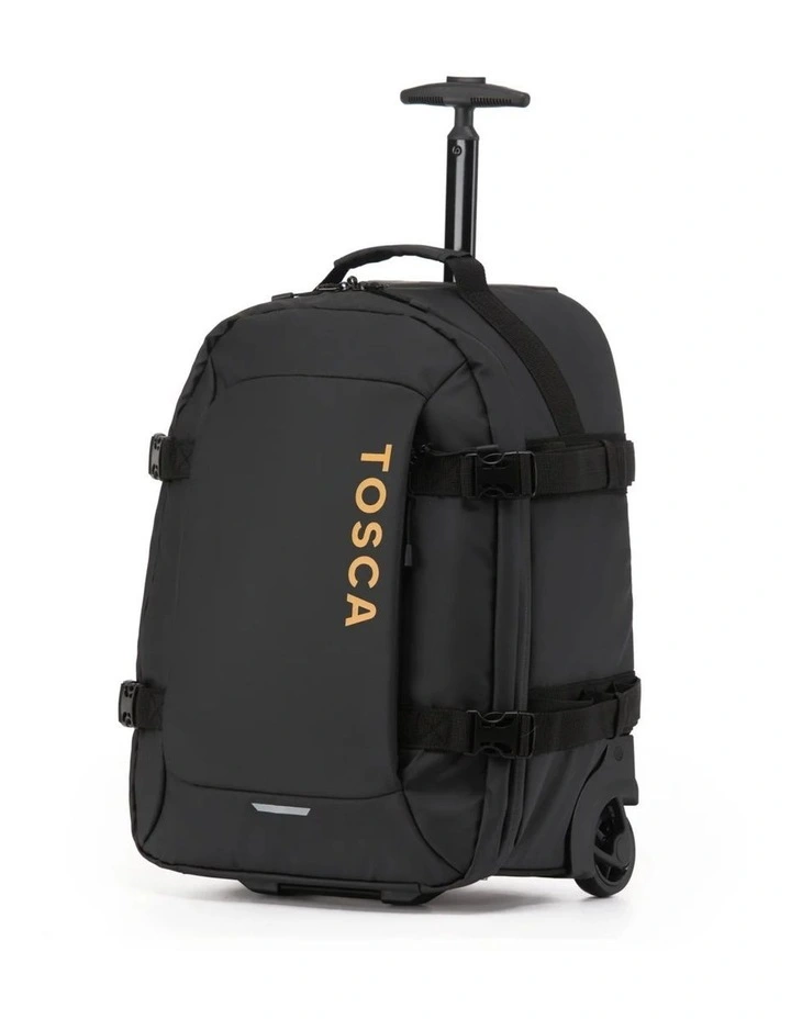 Delta 51cm Deluxe Onboard Trolley Backpack - Black image 1