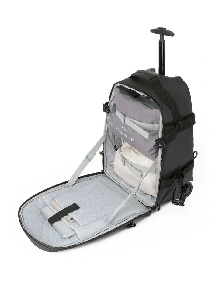 Delta 51cm Deluxe Onboard Trolley Backpack - Black image 2
