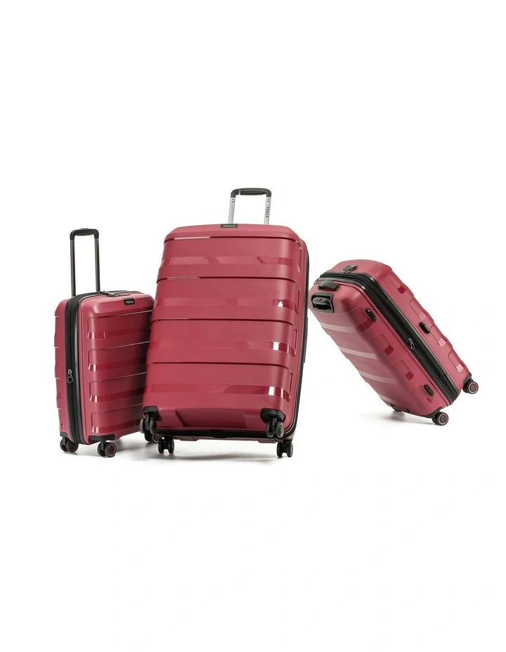 Comet Hard Suitcase 3 Piece Set in Red Rumba image 4