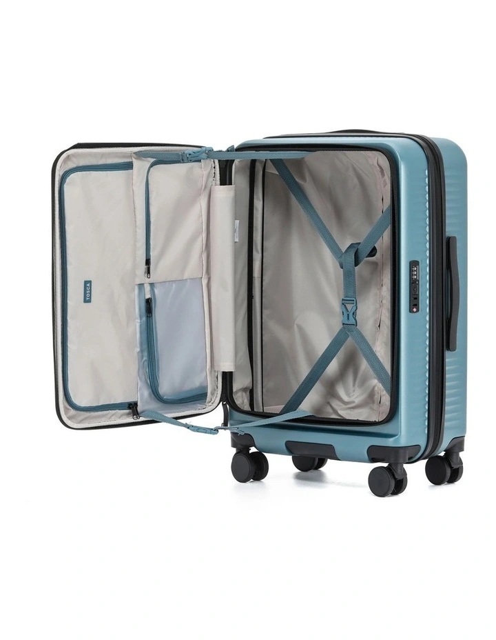 Zen 65cm Medium Front Opening Hard Suitcase in Slate image 2