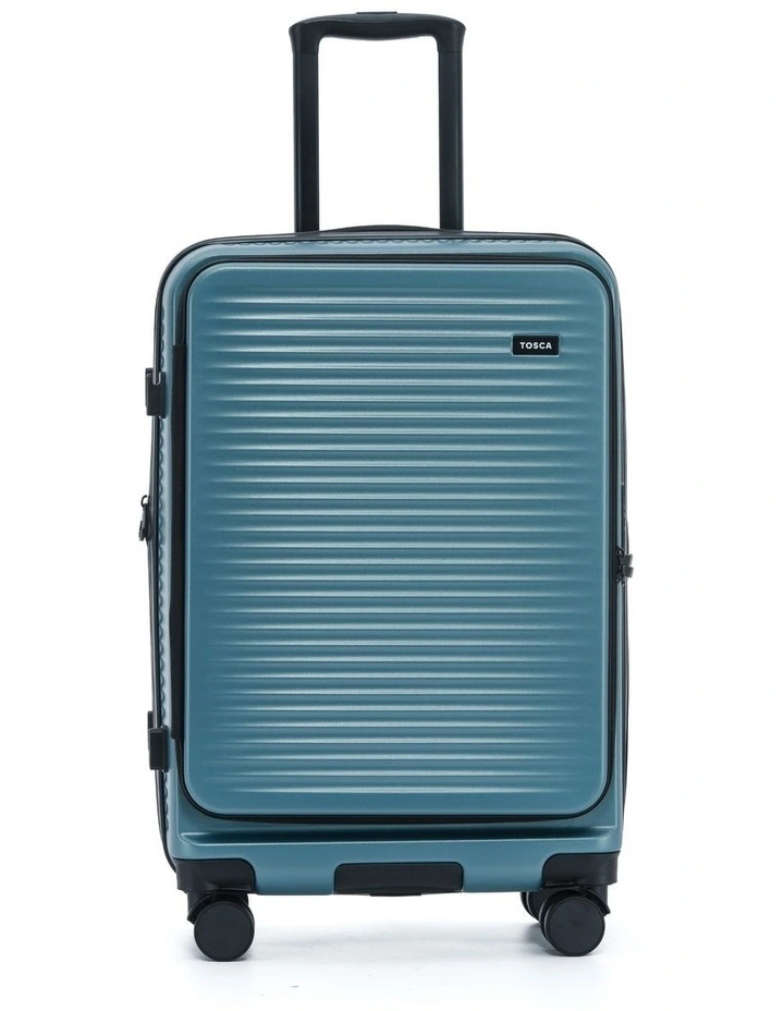 Zen 65cm Medium Front Opening Hard Suitcase in Slate image 4
