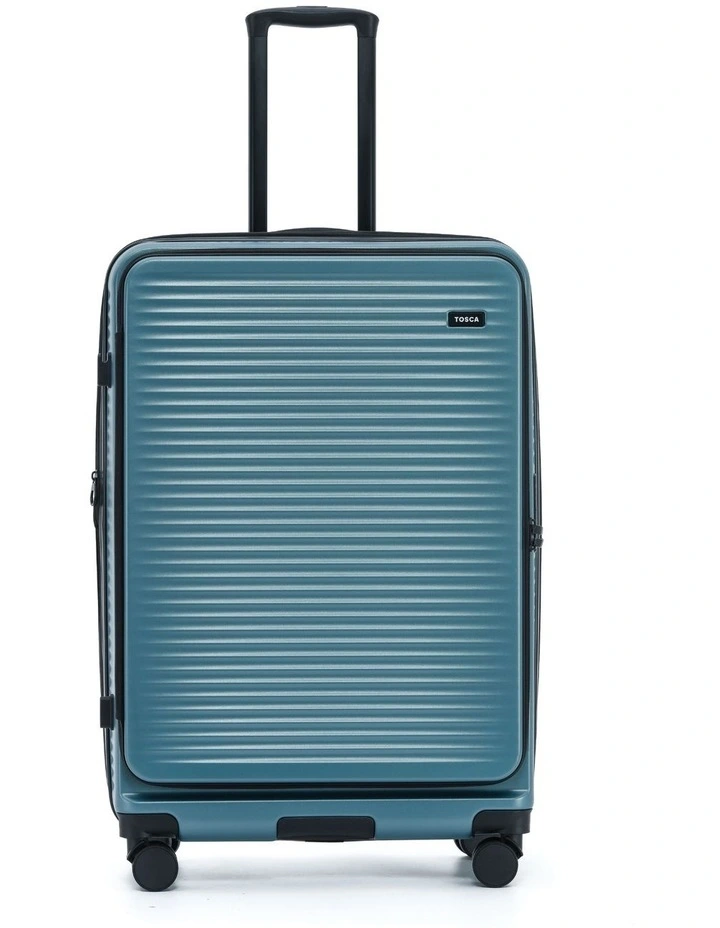 Tosca Zen 77cm Large Front Opening Hard Suitcase in Slate | MYER
