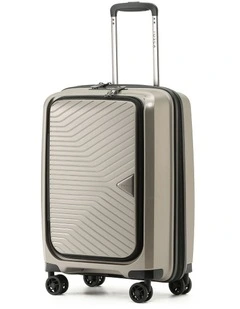Space-X 55cm Small Dual Opening Hard Suitcase Carry On - Champagne
