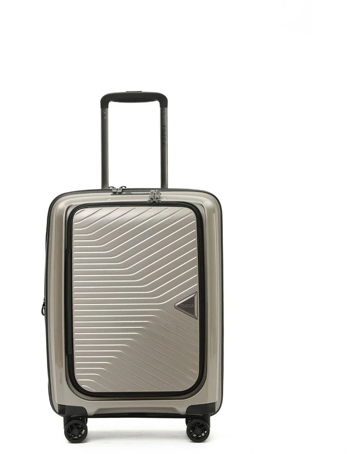 Space-X 55cm Small Dual Opening Hard Suitcase Carry On - Champagne image 3