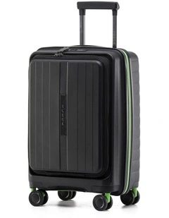 Cruiser 53cm Small Front Opening Hard Suitcase Carry On - Black
