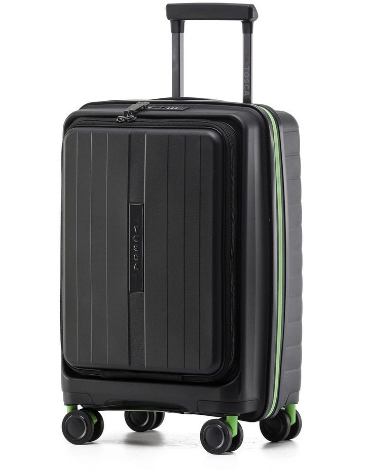 Cruiser 53cm Small Front Opening Hard Suitcase Carry On - Black image 1