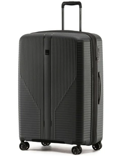 F-Lite 77cm Large Hard Suitcase - Black